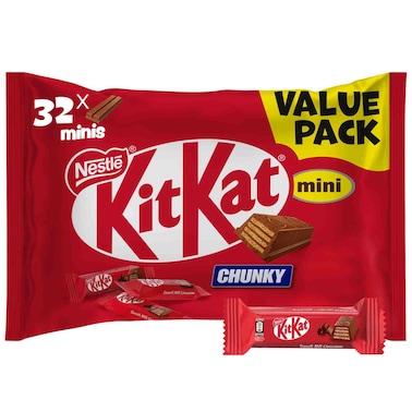 نستله كيت كات ميني تشانكي ويفر، 500 غرام، حزمة من 32 قطعة