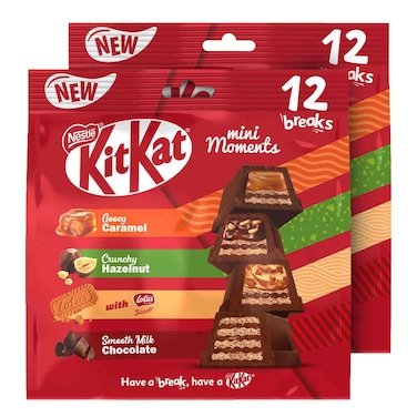 Nestle KitKat Mini Moments Wafers, 201g Pack of 2
