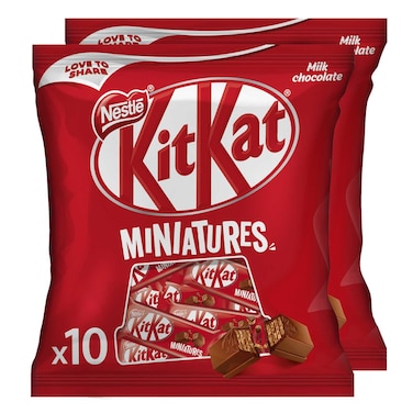 Nestle KitKat Miniatures Wafers, 110g, Pack of 2