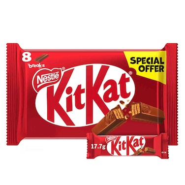 Nestle KitKat Wafer, 17.7g Pack of 8