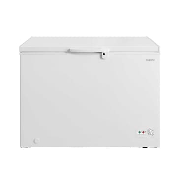 Daewoo 295 Litre Chest Freezer , Single Door with storage basket, High Efficiency Cooling, Adjustable Temperature,White , DCF384 , 1 Year Warranty