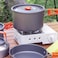 Portable Single Burner Camping Gas Stove with Piezo Ignition, Anti-Skid Pot Stand for Outdoor Cooking