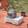 Portable Single Burner Camping Gas Stove with Piezo Ignition, Anti-Skid Pot Stand for Outdoor Cooking