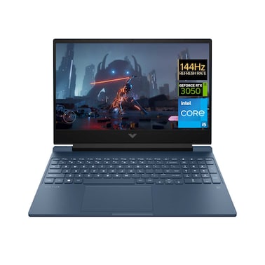 HP Victus Gaming Laptop 15-fa1100ne, Windows 11 Home, 15.6" Diagonal, Intel&reg; Core&trade; i5-12450H, 8GB RAM, 512GB SSD, NVIDIA&reg; GeForce RTX&trade; 2050, FHD, Performance blue [8P9Q4EA]