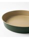 ROUND Baking Cake Pan Mould 28cm, Made in Italy, Green/ Beige