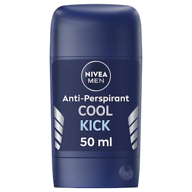 NIVEA MEN Cool Kick, Quick Dry 48h Odour Protection, Deodorant for Men, Fresh Scent, Stick 50ml