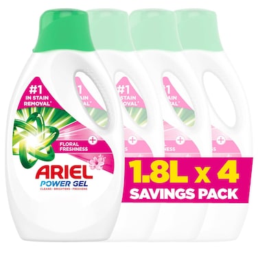 Ariel Liquid Laundry Detergent Downy Freshness 1.8L Pack of 4