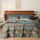 Floral Patchwork Quilt Set King Size, 3 Pieces Reversible Lightweight Quilted Bespread for All Season, Ultra Soft Boho Coverlet Bedding Set 269 cm x 244 cm with 2 Pillow Shams (50 cm x 90 cm), Strawberry