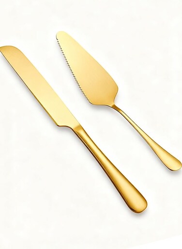 D Cake Serving Set Wedding Cake Knife and Server Set Cake Cutting Utensils Stainless Steel Cake Cutter Serrated Cake Knife Professional Dessert Server for Cake Cheese Pie Pizza