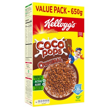 Kellogg's Coco Pops Breakfast Cereal, 650g