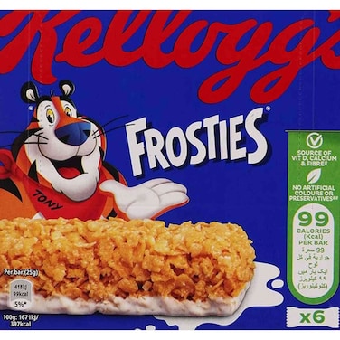 Kellogg's Frosties Snack Bar, 25g Pack of 6
