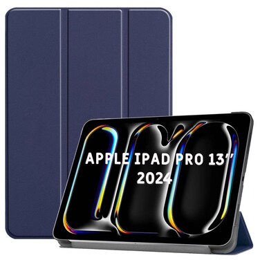 ZOOMEE Case for Apple iPad Pro 13 (2024) 13.0 inch, Folio Slim Smart Cover Lightweight Hard Shell Protective Case for iPad Pro (13-inch, 7th Generation) with Multi-Angle Stand, Blue