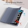 ZOOMEE Case for iPad Pro 13 Inch 2024 M4 with Pencil Holder Slim Trifold Soft TPU Back Support Pencil Pro and Pencil(USB-C) Auto Sleep/Wake iPad Pro 13 Case, Purple