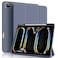 ZOOMEE Case for iPad Pro 13 Inch 2024 M4 with Pencil Holder Slim Trifold Soft TPU Back Support Pencil Pro and Pencil(USB-C) Auto Sleep/Wake iPad Pro 13 Case, Purple
