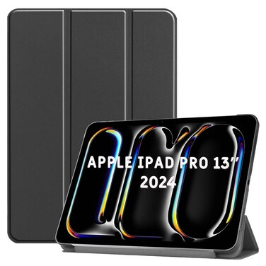 ZOOMEE Case for Apple iPad Pro 13 (2024) 13.0 inch, Folio Slim Smart Cover Lightweight Hard Shell Protective Case for iPad Pro (13-inch, 7th Generation) with Multi-Angle Stand, Black
