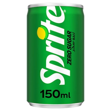 Sprite Zero Calories Carbonated Soft Drink Can, 150ml