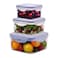 Westinghouse USA Square Food Storage Box Set   3 Sizes: 0.4L, 0.7L, 1.2L   Durable &amp; Stackable   BPA-Free &amp; Dishwasher-Safe