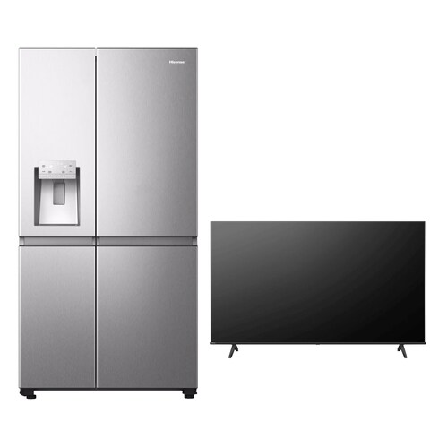 HISENSE FRIDGE RS819N4ISU 601L + 43&quot; UHD TV (FOC -43A61N )
