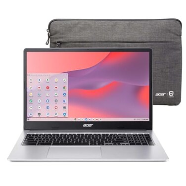 Acer Chromebook 315 15.6 FHD Laptop, Intel Celeron N4500, Intel UHD Graphics, Built-In Webcam  Microsd Card Reader  Silver, 4GB RAM, 64GB SSD, Chrome Os  Bundle With 64GB USB Flash Drive [Upgraded]