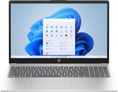 HP Essentials Laptop, 15.6" HD, 13Th Gen Intel Core i3 1315U, 4GB, 256GB SSD, Intel UHD Graphics, Windows 11 Home, Natural Silver, Standalone, En/AR KB, UAE Version [Upgraded]