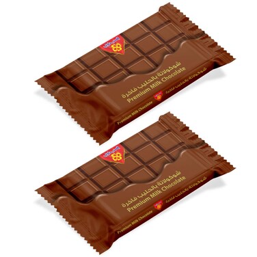 Al-Seedawi Premium Milk Chocolate Block, 500g Pack of 2