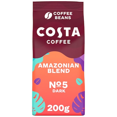 Costa Coffee Amazonian Blend Number 5 Coffee Beans, 200g