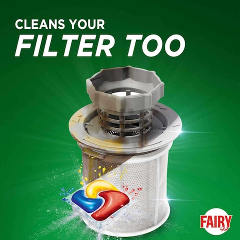 Fairy 1 Step Clean Plus Automatic Dishwasher Tablets Lemon Scent 20 Tablets x5