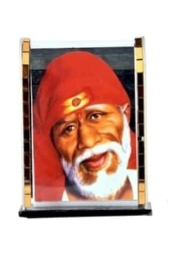 WOWWOW Sai Baba Idol Showpiece Figurine for Car Dashborad Stand