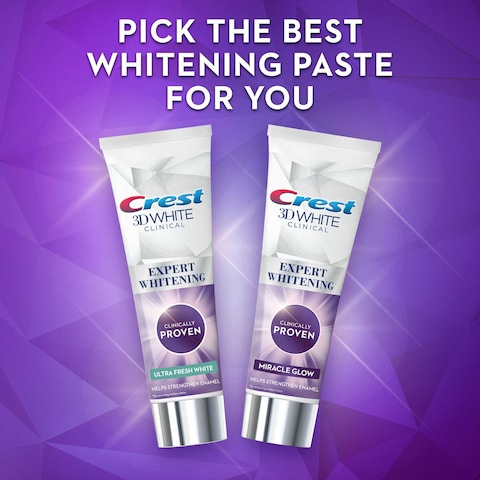 Crest 3D White Clinical Miracle Glow Advanced Whitening Technology Toothpaste 75ml
