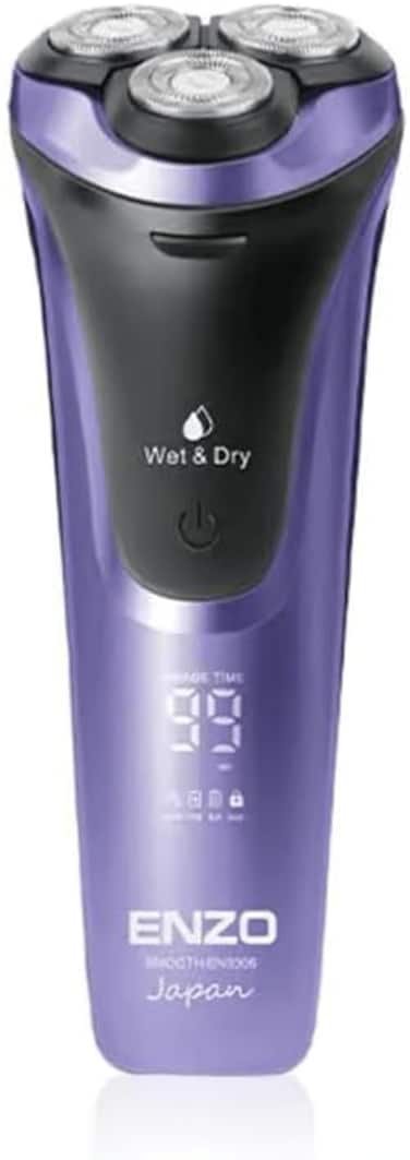 PrecisionWare Enzo EN-9306 Rechargeable Triple Blades Shaving Razor For Men, Portable, High-Performance Electric Shaver With Precision Blades And Long-Lasting Battery-Intl Version