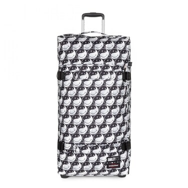 Eastpak Transit'R 67cm Double Wheel Check-In Luggage Smiley YY Black