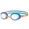 Zoggs Little Ripper Swim Goggles Blue Orange Clear &ndash; Anti-Fog Clear Lenses With UV Protection &amp; Adjustable Strap, Comfortable Leak-Resistant Toddler &amp; Kids Swimming Goggles