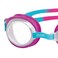 Zoggs Little Ripper Swim Goggles Pink Turquoise Clear &ndash; Anti-Fog Clear Lenses With UV Protection &amp; Adjustable Strap, Comfortable Leak-Resistant Toddler &amp; Kids Swimming Goggles
