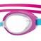 Zoggs Little Ripper Swim Goggles Pink Turquoise Clear &ndash; Anti-Fog Clear Lenses With UV Protection &amp; Adjustable Strap, Comfortable Leak-Resistant Toddler &amp; Kids Swimming Goggles