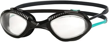 Zoggs Tiger Black Turquoise Clear Regular