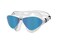 Zoggs Horizon Flex Mask Titanium Clear White Mirrored Blue