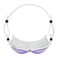 Zoggs Horizon Flex Mask Titanium Clear White Mirrored Blue