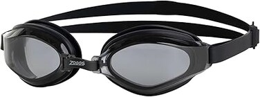 Zoggs Endura Max Swim Goggles White Black Tint, Anti-Fog UV Protection Lenses, Soft-Seal Comfort Gasket, Adjustable Strap &amp; Nose Bridge, Ideal for Fitness &amp; Everyday Swimming, 461110-BKBKTSM