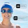 Zoggs Endura Max Swim Goggles White Blue Tint, Anti-Fog UV Protection Lenses, Soft-Seal Comfort Gasket, Adjustable Strap &amp; Nose Bridge, Ideal for Fitness &amp; Everyday Swimming, 461110-BLLBTBL