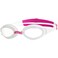 Zoggs Endura Max Swim Goggles White Pink Clear, Anti-Fog UV Protection Lenses, Soft-Seal Comfort Gasket, Adjustable Strap &amp; Nose Bridge, Ideal for Fitness &amp; Everyday Swimming, 461110-WHPKCLR