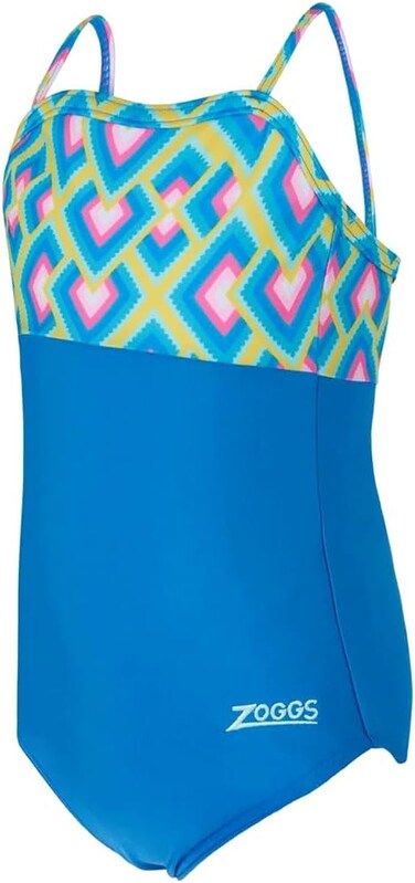 زوغز، زينا بانل كلاسيك باك، بنات، ملابس سباحة قطعة واحدة