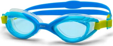 نظارات سباحة للأطفال من زوغز سونيك إير 2.0، لون أزرق ليموني فاتح - عدسات مضادة للضباب بتقنية الوسادة الهوائية مع حماية من الأشعة فوق البنفسجية وحزام قابل للتعديل