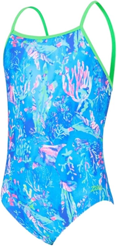 Zoggs Girls Yaroomba Floral Girls *with the removable cups One Piece Swimsuit