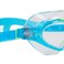 Zoggs Super Seal Junior Swim Mask Aqua Lime Clear &ndash; Anti-Fog Clear Lens With UV Protection &amp; Adjustable Strap, Leak-Resistant Wide Vision Kids Swimming Mask for Pool &amp; Outdoor Use