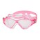 قناع سباحة زوغز سوبر سيل جونيور، وردي وأبيض وشفاف - عدسة شفافة مضادة للضباب مع حماية من الأشعة فوق البنفسجية وحزام قابل للتعديل، قناع سباحة للأطفال مقاوم للتسرب
