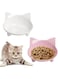 2pcs Cat Bowl Cat Food Bowls Non Slip dog Dish Pet Food Bowls Shallow Cat Water Bowl Cat Feeding Wide Bowls to Stress Relief of Fatigue Pet Bowl of Dogs Cats Rabbits Puppy(Safe Food-grade Material)