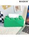 Building Blocks Tissue Box, Creative Punch Free Wall Mount Tissue Box, Paper Towel Holder Waterproof Handkerchief Box for Bathroom&iuml;&frac14;&circ;Green&iuml;&frac14;&permil;