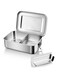 Stainless Steel Bento Box &ndash; 850ml Leak-Proof Lunch Container With Lids, 28oz With 2 Removable Dividers, Reusable Meal Storage For Camping, Picnic, Travel &amp; Work