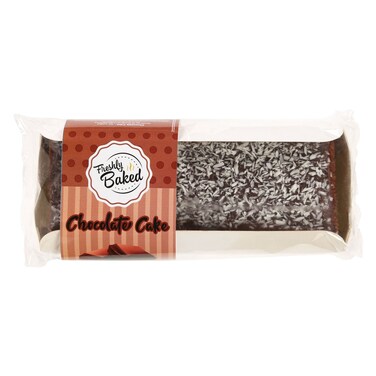 Freshly Baked Chocolate Cake with Fudge and Desiccated Coconut, 350g