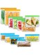 10 Pcs Reusable Food Storage Bags, Multisize Leak Proof Freezer Bags, Upgraded 10 Pcs Kitchen Storage Organization Bags BPA-Free Reusable Ziplock Bags